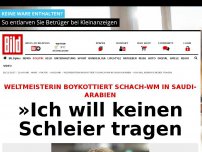 Bild zum Artikel: Schach-WM bei den Saudis - Weltmeisterin boykottiert Turnier wegen Schleierpflicht