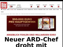 Bild zum Artikel: 3 Mrd. Euro fehlen! - Neuer ARD-Chef droht mit Kürzungen im Programm