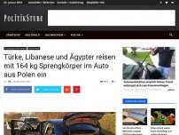 Bild zum Artikel: Türke, Libanese und Ägypter reisen mit 164 kg Sprengkörper im Auto aus Polen ein