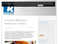 Bild zum Artikel: Tod eines Mädchens – Reaktionen im Netz