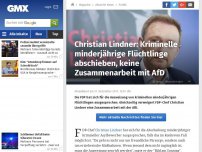 Bild zum Artikel: Christian Lindner: Kriminelle Flüchtlinge abschieben, keine Zusammenarbeit mit AfD