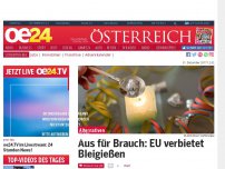 Bild zum Artikel: Aus für Brauch: EU verbietet Bleigießen