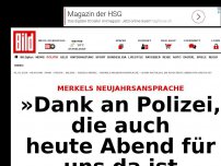 Bild zum Artikel: Neujahrsansprache - »Dank an Polizei, die auch heute Abend für uns da ist