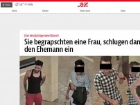 Bild zum Artikel: Sie begrapschten eine Frau, schlugen dann auf den Ehemann ein