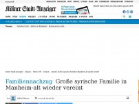 Bild zum Artikel: Familiennachzug: Große syrische Familie in Manheim-alt wieder vereint
