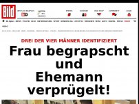 Bild zum Artikel: Vier Männer gesucht - Erst Frau begrapscht, dann Ehemann verprügelt