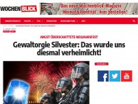 Bild zum Artikel: Gewaltorgie Silvester: Das wurde uns diesmal verheimlicht!