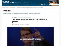 Bild zum Artikel: „All diese Dinge wird es mit der SPD nicht geben“