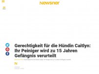 Bild zum Artikel: Gerechtigkeit für die Hündin Caitlyn: Ihr Peiniger wird zu 15 Jahren Gefängnis verurteilt