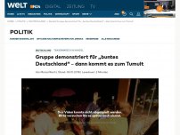 Bild zum Artikel: Gruppe demonstriert für „buntes Deutschland“ - dann kommt es zum Tumult