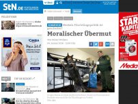 Bild zum Artikel: Merkels Flüchtlingspolitik ist gescheitert: Moralischer Übermut