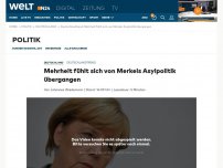 Bild zum Artikel: Mehrheit fühlt sich von Merkels Asylpolitik übergangen