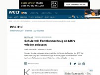 Bild zum Artikel: Schulz will Familiennachzug ab März wieder zulassen