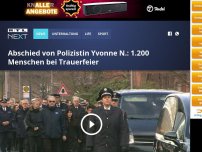 Bild zum Artikel: Abschied von Polizistin Yvonne N.: 1.200 Menschen bei Trauerfeier