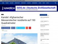 Bild zum Artikel: Kandel: Afghanischer Messerstecher residierte auf 190 Quadratmeter