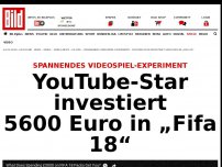 Bild zum Artikel: Spannendes Experiment - YouTube-Star investiert 5600 Euro in „Fifa 18“