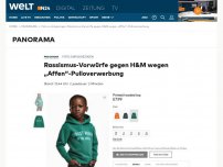 Bild zum Artikel: H&M sorgt mit Werbung für Rassismus-Skandal