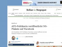 Bild zum Artikel: Neukölln: AFD-Politikerin veröffentlicht NS-Plakate auf Facebook