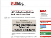 Bild zum Artikel: „Bild“-Medien lassen Flüchtlinge durch Deutschkurse fallen