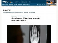 Bild zum Artikel: Organisierter Widerstand gegen die Altersfeststellung