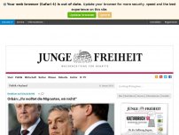 Bild zum Artikel: Orbán: „Ihr wolltet die Migranten, wir nicht!“