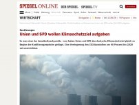 Bild zum Artikel: Sondierungen: Union und SPD wollen Klimaschutzziel aufgeben