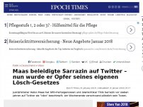 Bild zum Artikel: Maas beleidigte Sarrazin auf Twitter – nun wurde er Opfer seines eigenen Lösch-Gesetzes