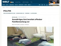 Bild zum Artikel: Auswärtiges Amt bereitet offenbar Familiennachzug vor