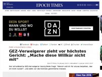 Bild zum Artikel: GEZ-Verweigerer zieht vor höchstes Gericht: „Mache diese Willkür nicht mit“