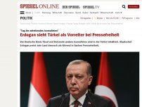 Bild zum Artikel: 'Tag der arbeitenden Journalisten': Erdogan sieht Türkei als Vorreiter bei Pressefreiheit