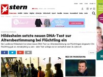 Bild zum Artikel: Umstrittene Methode: Minderjährig? Hildesheim setzte neuen DNA-Test zur Altersbestimmung bei Flüchtling ein