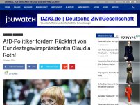 Bild zum Artikel: AfD will Bundestagsvizepräsidentin Claudia Roth absetzen lassen