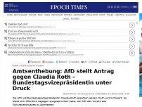 Bild zum Artikel: AfD will Bundestagsvizepräsidentin Claudia Roth ihres Amtes entheben