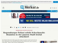 Bild zum Artikel: Regensburger Polizei erlebt Schocknacht: Beamten in der ganzen Stadt brutal attackiert