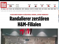 Bild zum Artikel: Wegen „Affen-Werbung“ - Randalierer in Südafrika zerstören H&M-Filialen