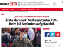 Bild zum Artikel: Ärzte alarmiert: Multiresistenter TBC-Keim bei Asylanten aufgetaucht!