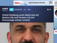 Bild zum Artikel: Polizei Duisburg sucht Abdul Aziz Ali: Mutter (43) und Tochter (13) mit Eisenstange schwer verletzt