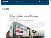 Bild zum Artikel: Cottbus wird keine weiteren Flüchtlinge aufnehmen