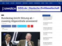 Bild zum Artikel: Bundestag bricht Sitzung ab – zuwenig Abgeordnete anwesend