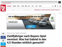 Bild zum Artikel: Großfahndung: 12-Jähriger nach Bayern-Spiel vermisst