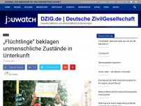 Bild zum Artikel: „Flüchtlinge“ beklagen unmenschliche Zustände in Unterkunft