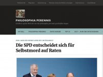 Bild zum Artikel: Die SPD entscheidet sich für Selbstmord auf Raten
