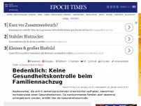 Bild zum Artikel: Bedenklich: Keine Gesundheitskontrolle beim Familiennachzug