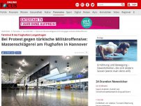 Bild zum Artikel: Terminal B des Flughafens Langenhagen - Offenbar Türken und Kurden: 180 Menschen liefern sich Massenschlägerei in Hannover