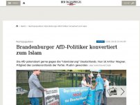 Bild zum Artikel: Brandenburger AfD-Politiker konvertiert zum Islam