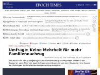 Bild zum Artikel: Umfrage: Keine Mehrheit für mehr Familiennachzug