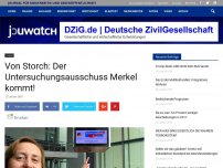 Bild zum Artikel: Von Storch: Der Untersuchungsausschuss Merkel kommt!