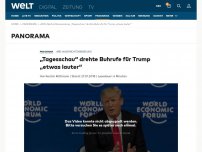 Bild zum Artikel: „Tagesschau“ drehte Buhrufe für Trump „etwas lauter“