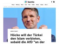 Bild zum Artikel: Höcke will der Türkei den Islam verbieten, sobald die AfD 'an der Macht' ist