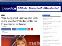 Bild zum Artikel: Vera Lengsfeld: „Wir werden nicht mehr kriechen!“ Grußwort für die Frauendemo in Kandel